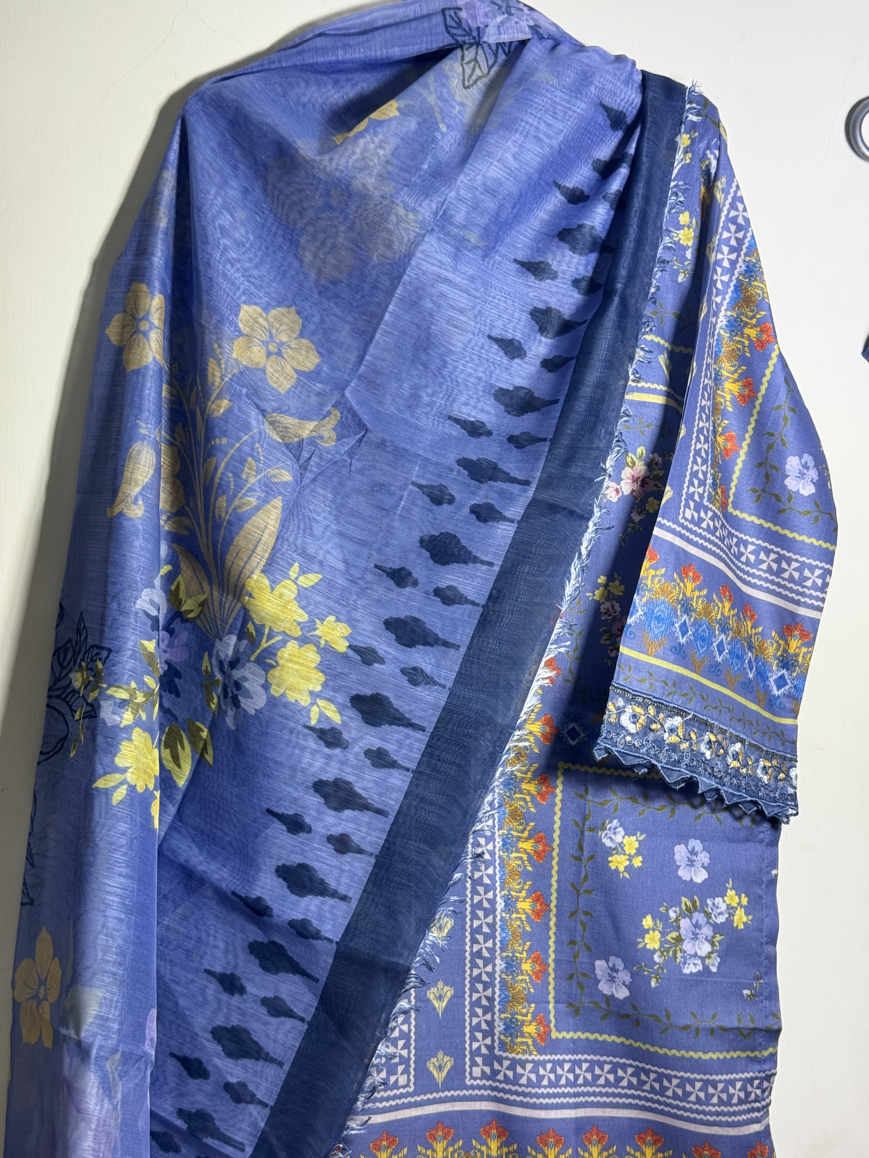 Elara Periwinkle Garden Lawn 3 Piece Suit - Image 5